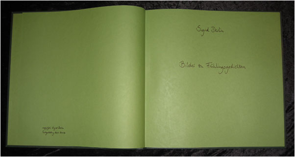 Buchunikate Sigrid Derlin