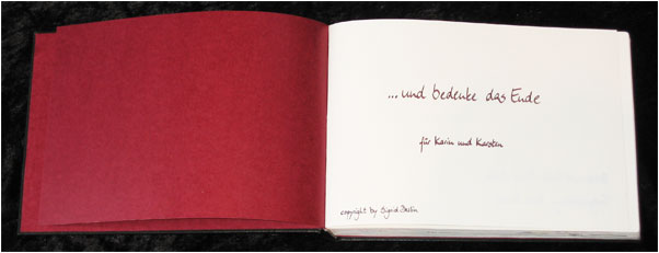 Buchunikate Sigrid Derlin