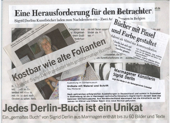 Buchunikate Sigrid Derlin